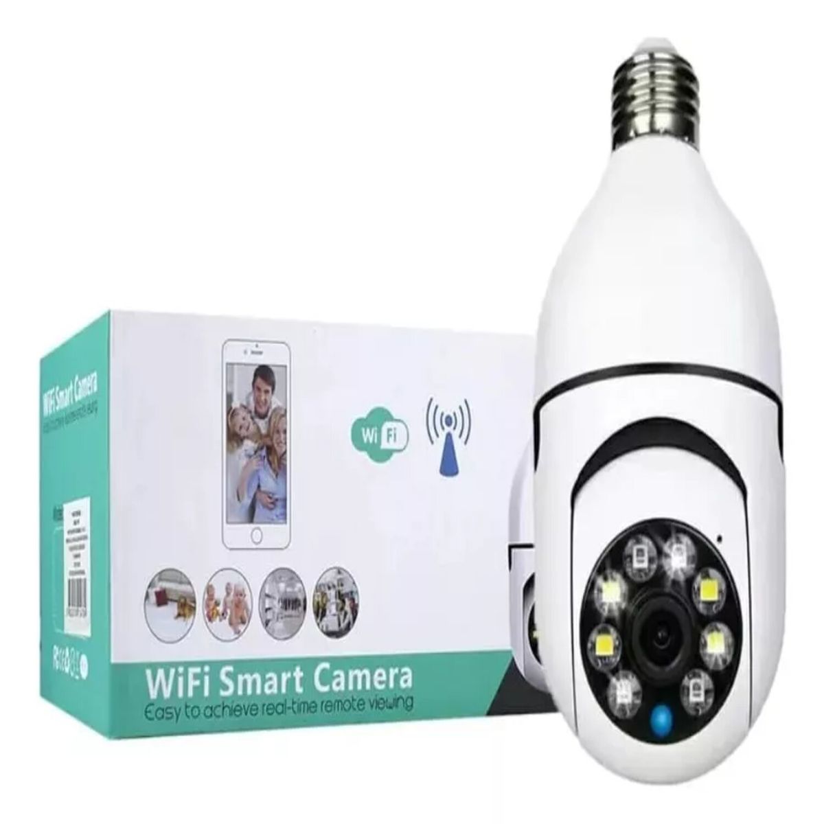 GENERICO - Camara Ip Ampolleta 360° E27 1080p Motorizada.