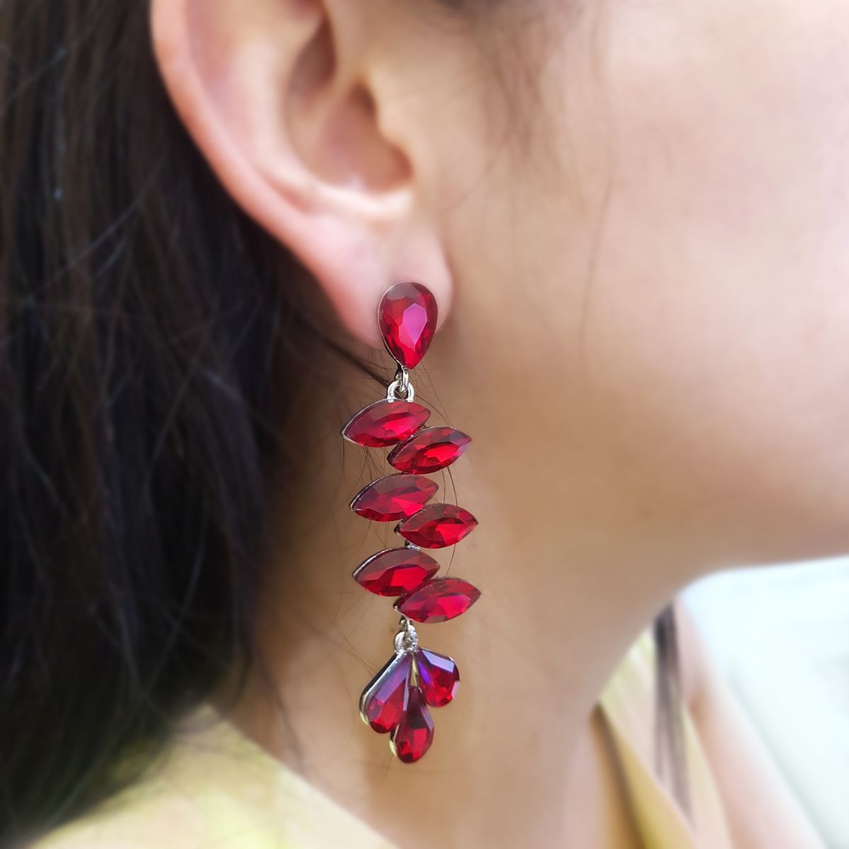 GENERICO - Aros De Fiesta En Fantasía Con Cristales Bijo