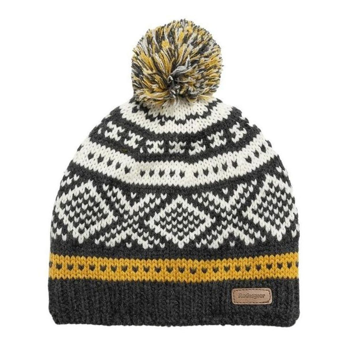 ANDESGEAR - Gorro Pompom Ethnic Beanie Gris ANDESGEAR