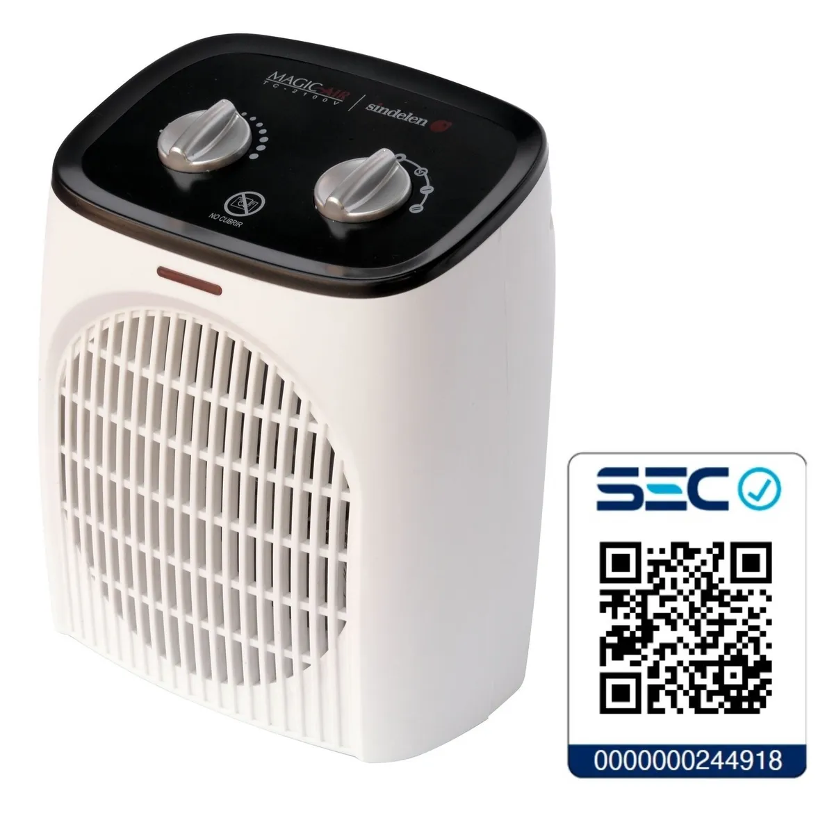 SINDELEN - Termoventilador Sindelen Tc-2100v Calefactor Electrico 25m2 Apto Baños