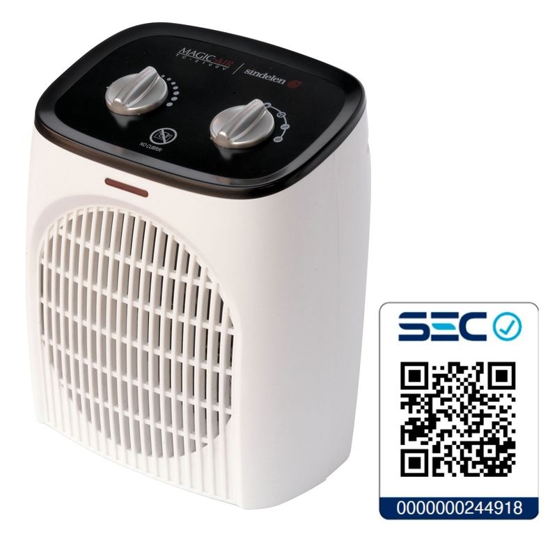SINDELEN - Termoventilador Sindelen Tc-2100v Calefactor Electrico 25m2 Apto Baños