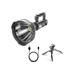 GENERICO - Linterna Recargable Luz Blanca Led Soporte Montable
