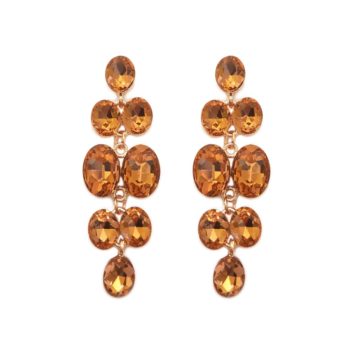 GENERICO - Aros De Fiesta En Fantasía Con Cristales Uva