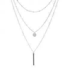 BLWOENS - Collar bañado en Plata 925 para mujer