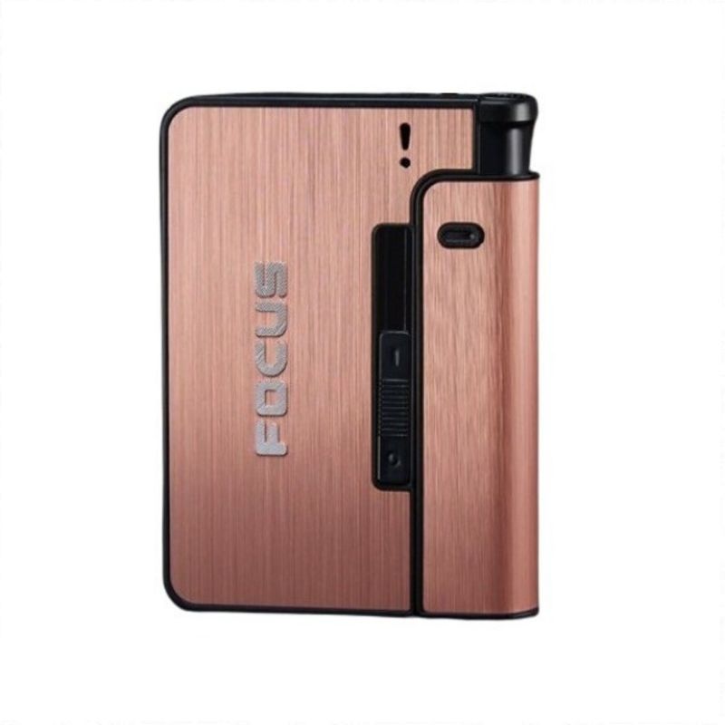 GENERICO - Cigarrera Automática Focus Con Porta Encendedor para 10 unidades.…