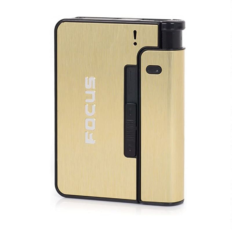 GENERICO - Cigarrera Automática Focus Con Porta Encendedor para 10 unidades.…