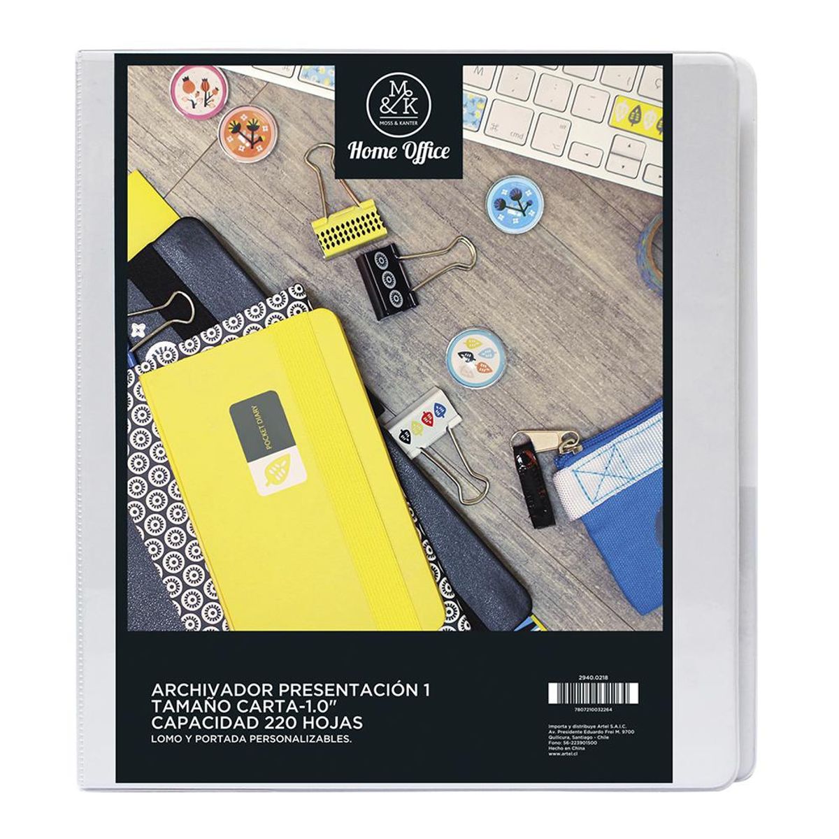 ARTEL - Archivador Presentacion Carta Grosor 1 Artel