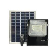 HB LEDS - Foco Proyector LED Solar Con Sensor 100W Luz Fría