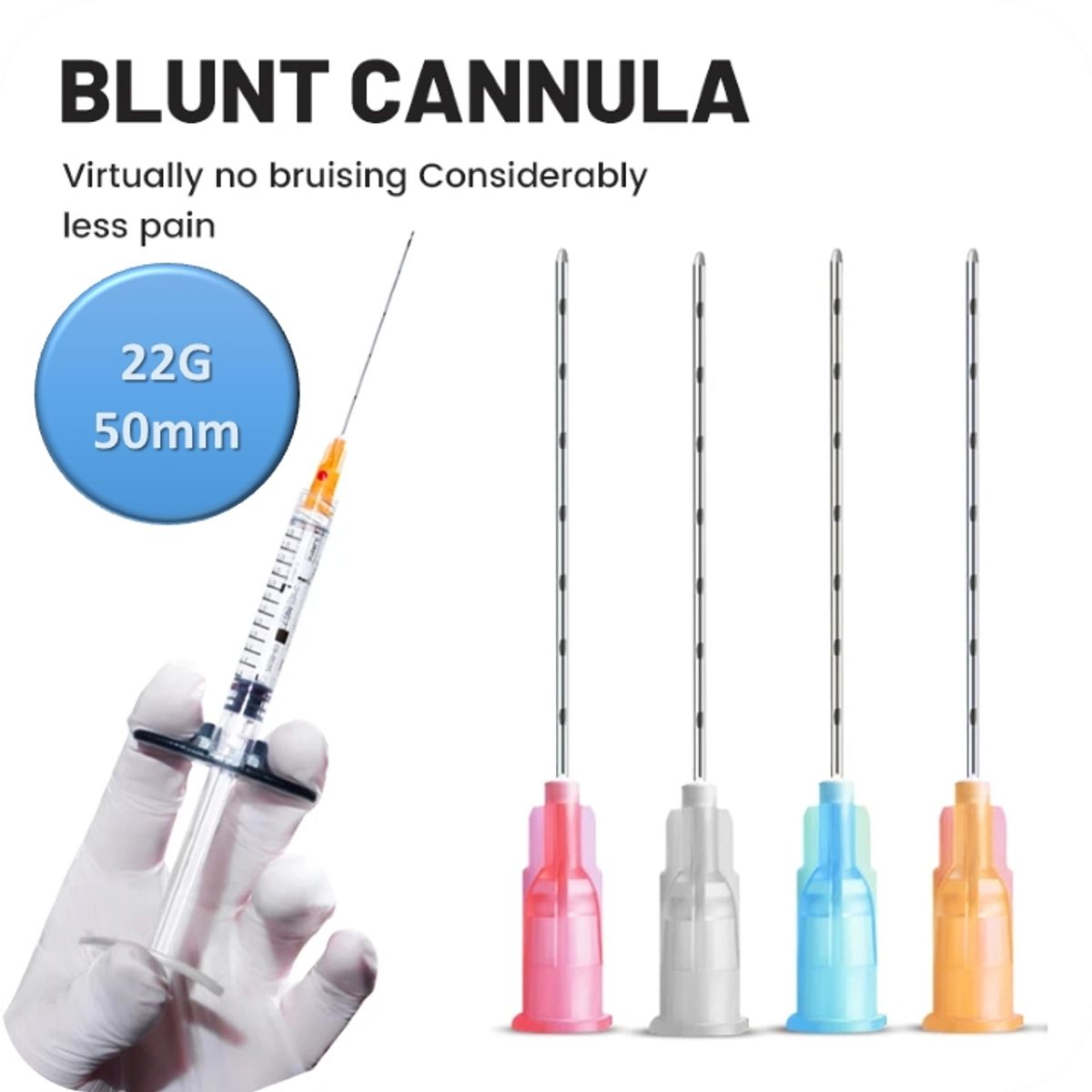 GENERICO - Cánula Hipodérmica 22G* 50MM * 10 Unidades…