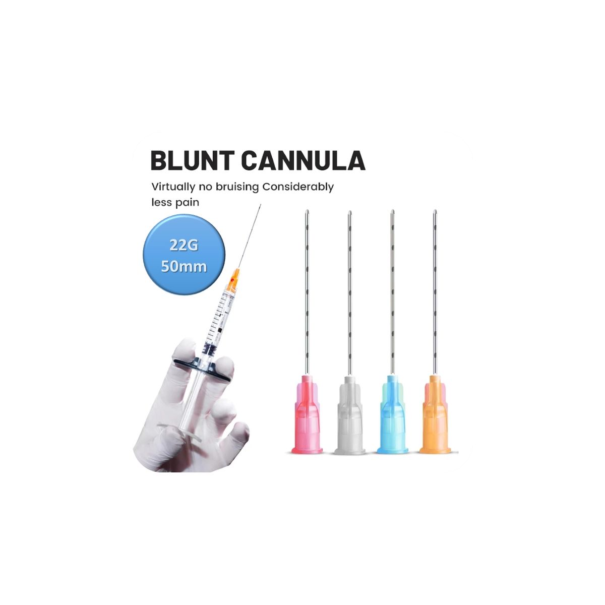 GENERICO - Cánula Hipodérmica 22G* 50MM * 10 Unidades…