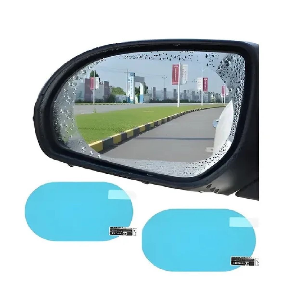 GENERICO - 6 Lamina Antiempañante Anti Agua Espejo Retrovisor