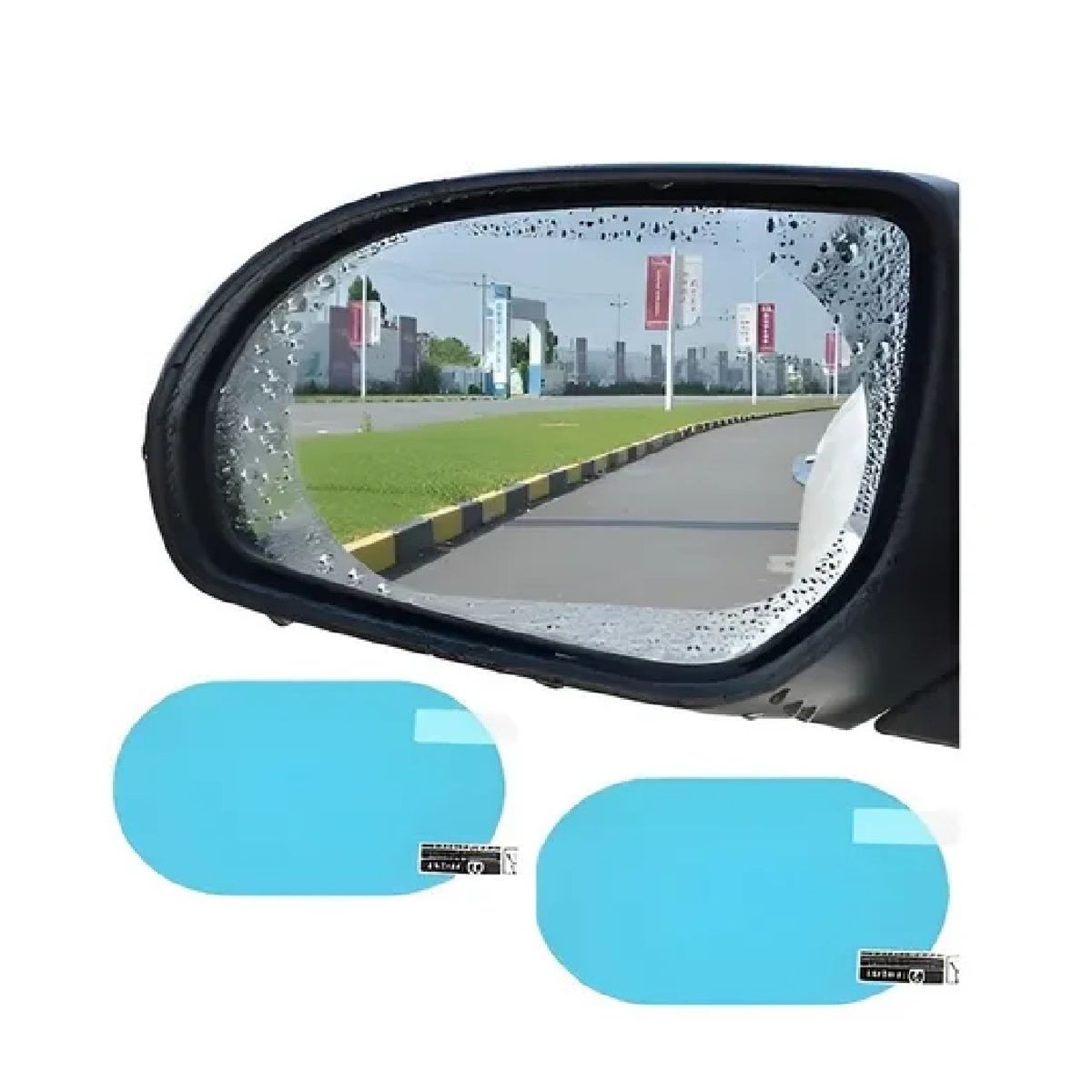 GENERICO - 6 Lamina Antiempañante Anti Agua Espejo Retrovisor