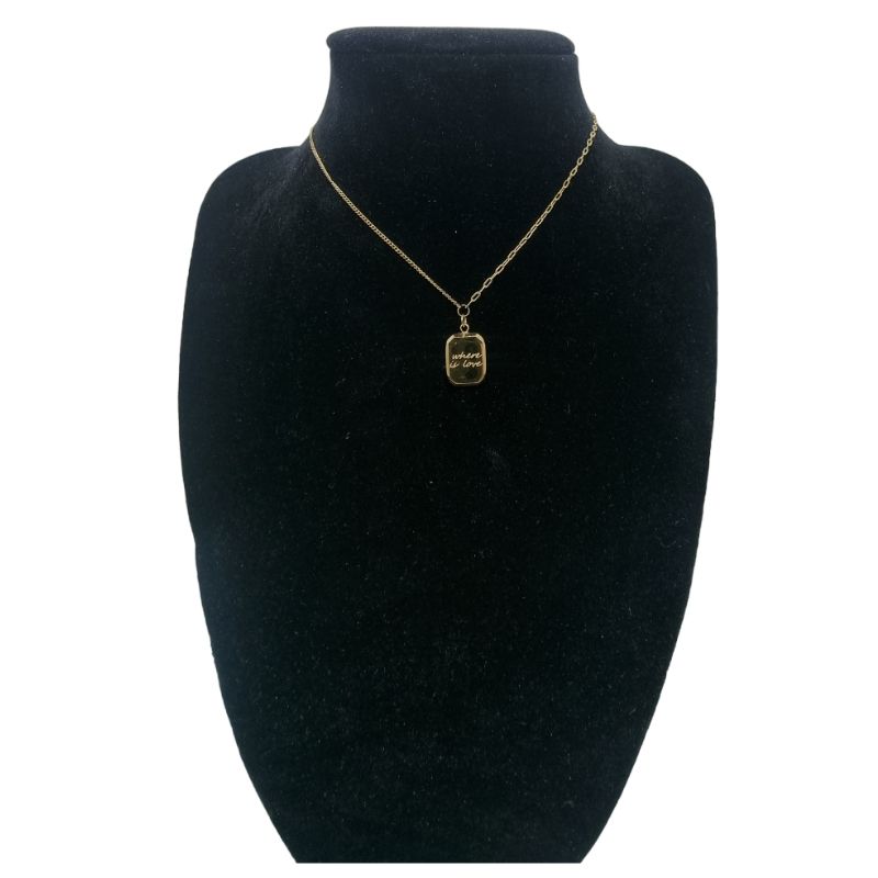 GENERICO - Collar Para Dama De Acero Con Dije / Cadena De Dama / 04
