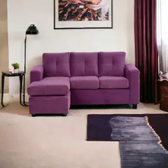 MUEBLES AMERICA - Seccional Emilia Tela Felpa Lila