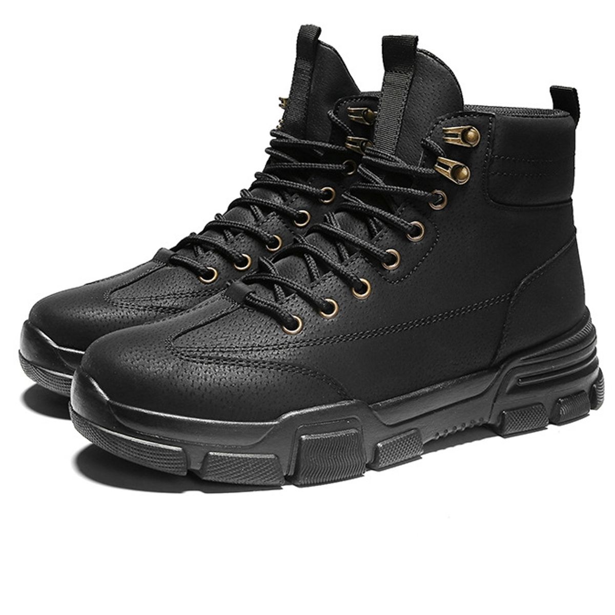 BLWOENS - Cómodas botas nieve al aire libre para hombre - Negro