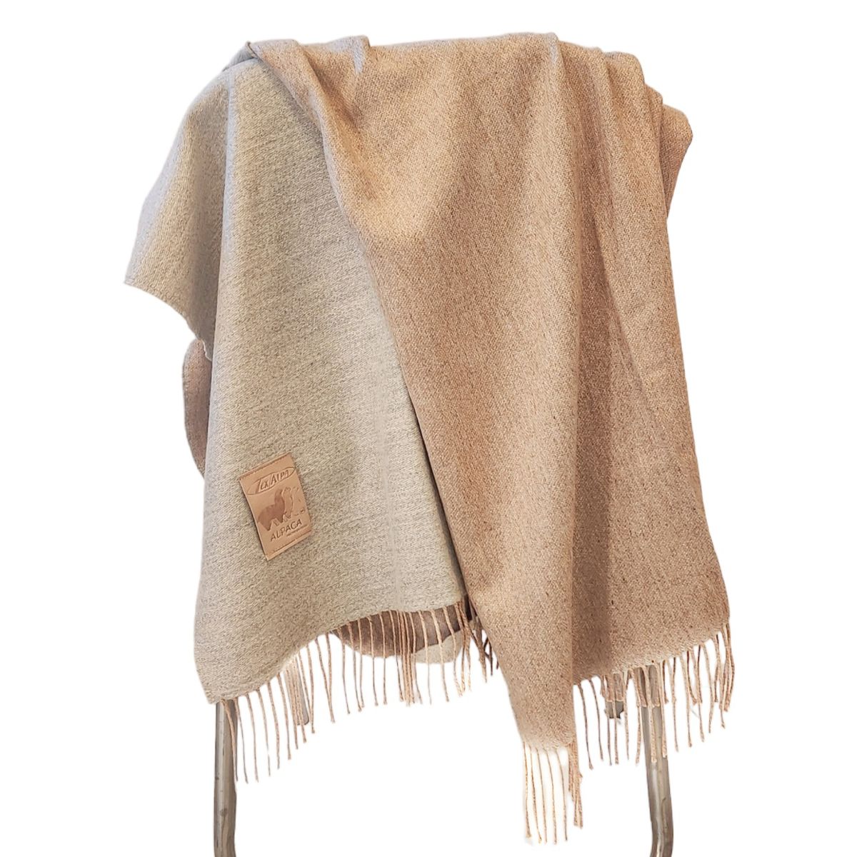 ANANAY - Manta Tejida Alpaca Gris Clara Ananay Home