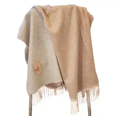 ANANAY - Manta Tejida Alpaca Gris Clara Home