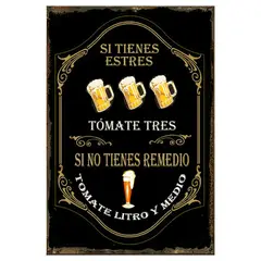 GENERICO - AFICHE SI TIENES ESTRES TOMATE TRES SI NO TIENES