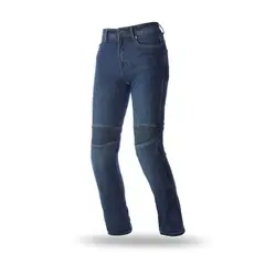 SEVENTY - Jeans para moto SD-PJ8 Slim Mujer Azul Oscuro
