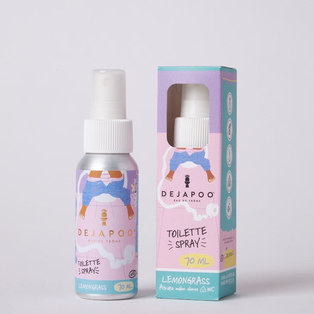 DEJAPOO - Dejapoo - Eliminador de olores WC  Aroma Chicky L Grass 50ml