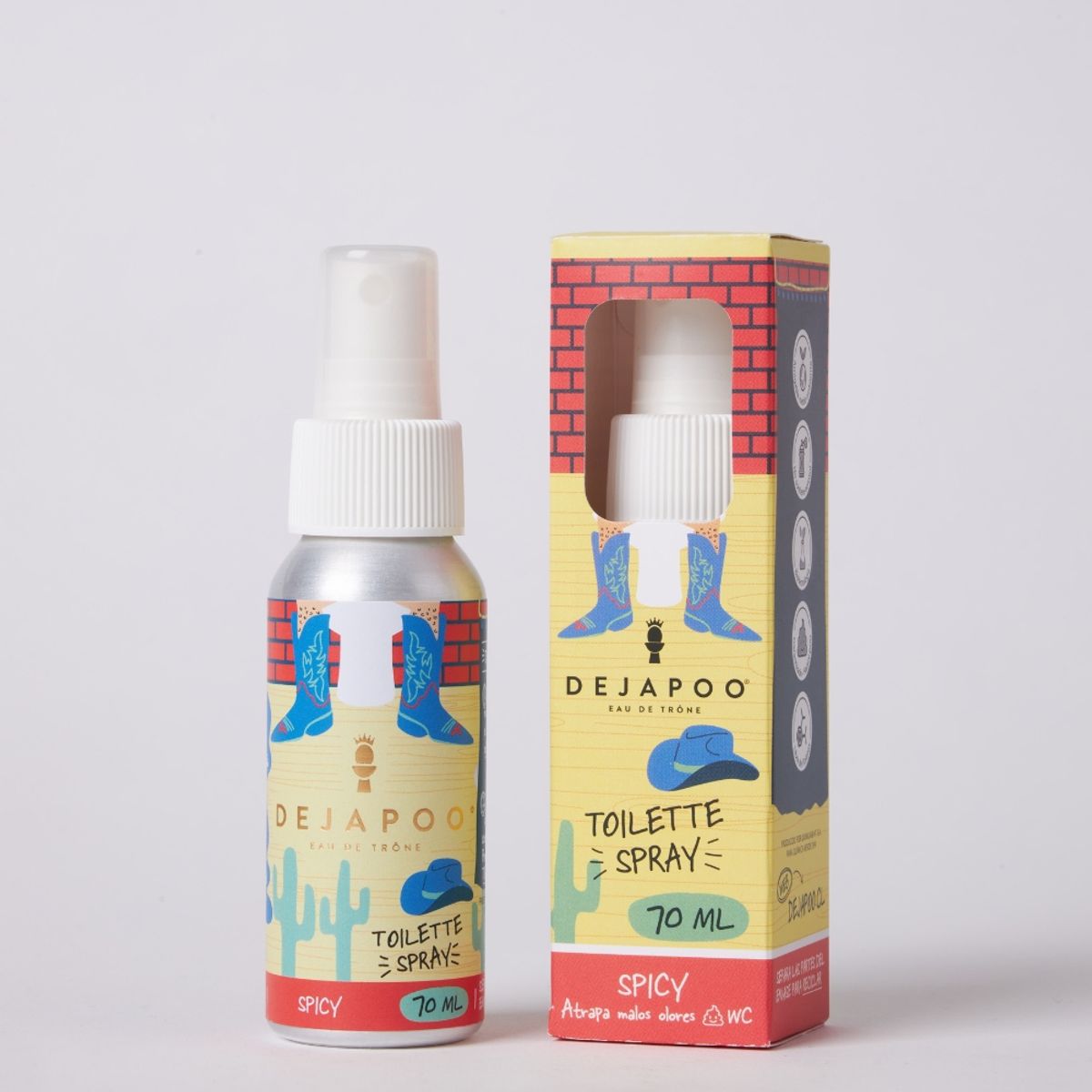 DEJAPOO - Spray Eliminador de Malos Olores WC Dejapoo 70 ml - Spicy