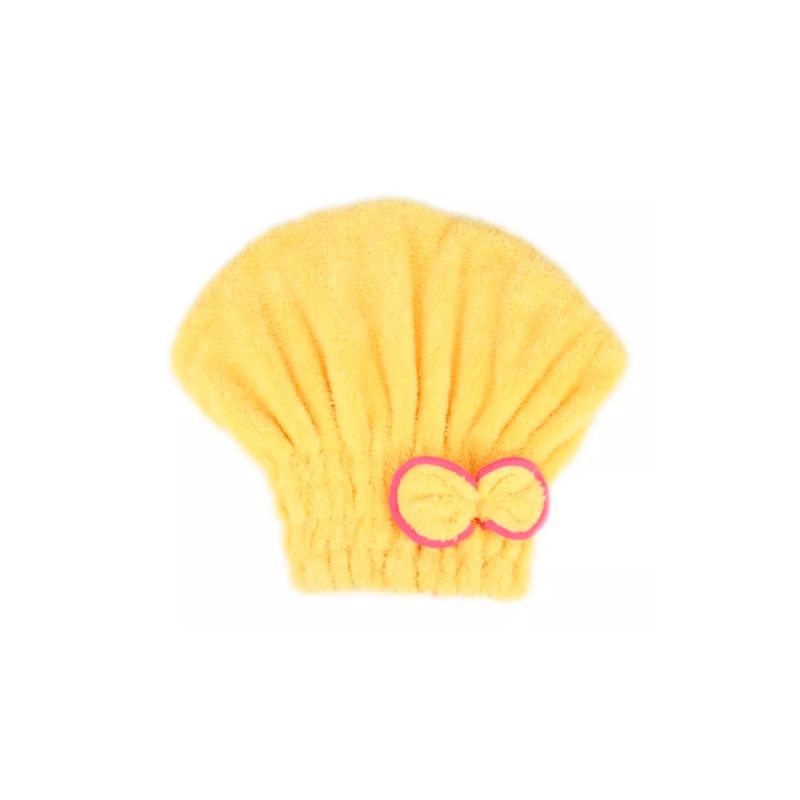 GENERICO - Gorro Toalla Microfibra Para Secar Cabello Amarillo