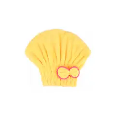 GENERICO - Gorro Toalla Microfibra Para Secar Cabello Amarillo