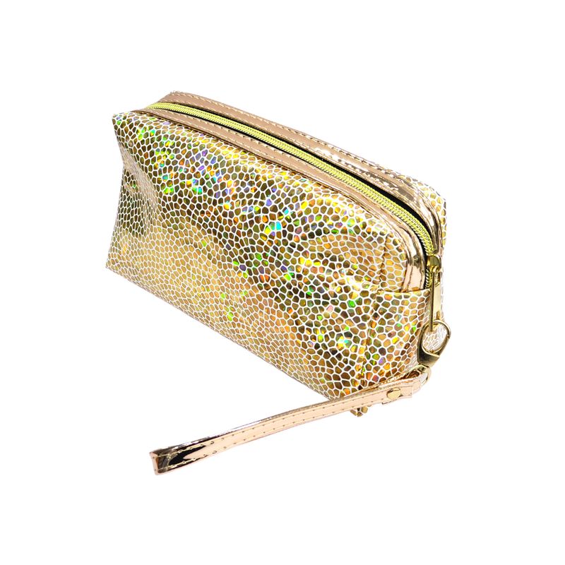 MISSI BEAUTY - Cosmetiquero Metalico Dorado