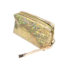 MISSI BEAUTY - Cosmetiquero Metalico Dorado
