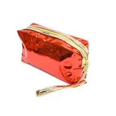 MISSI BEAUTY - Cosmetiquero Metálico Rojo