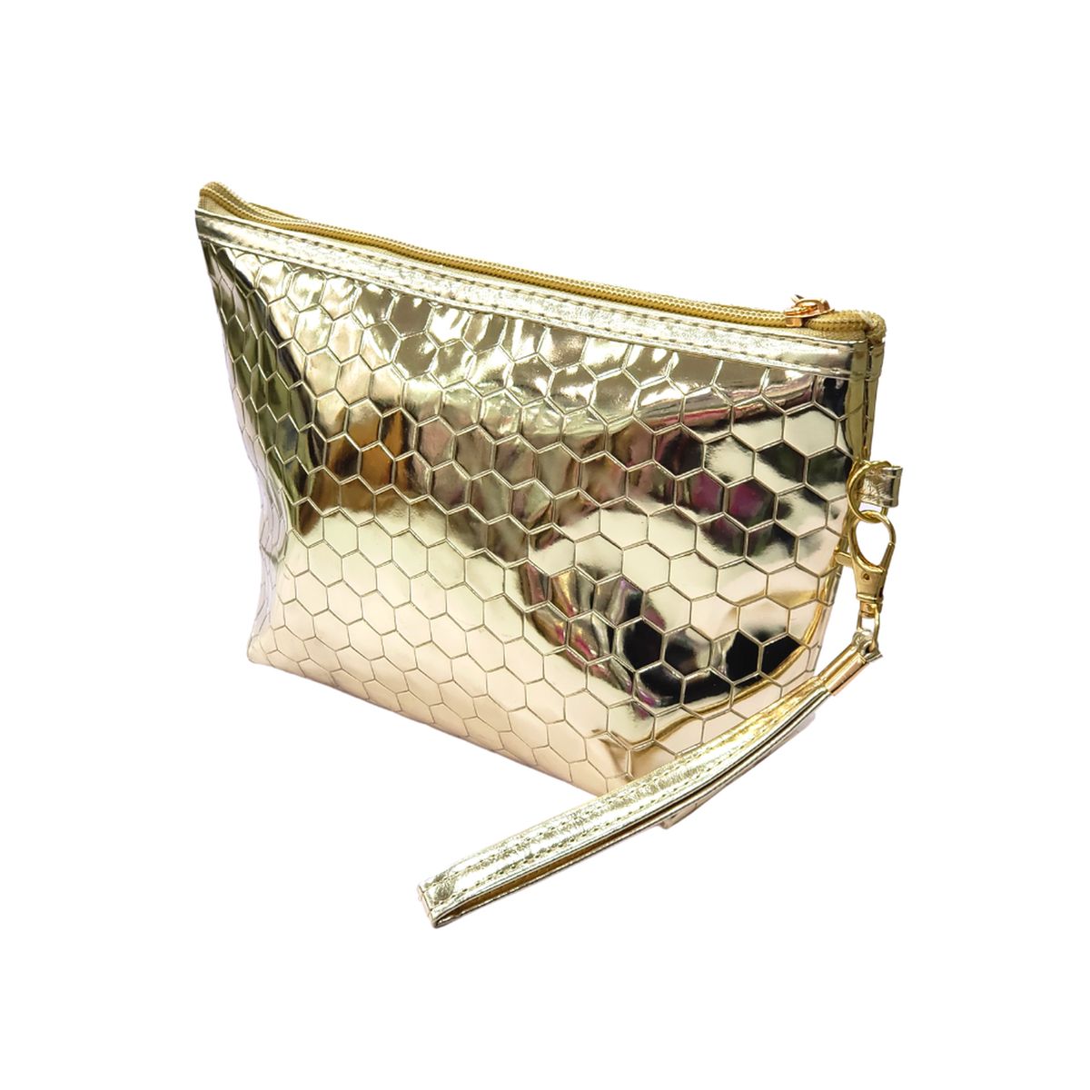 MISSI BEAUTY - Cosmetiquero Hexágono Dorado A