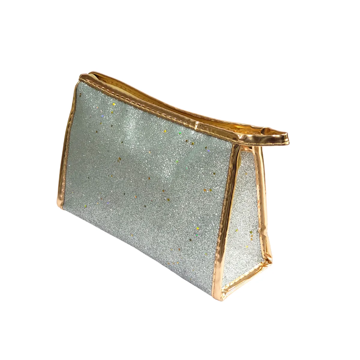 MISSI BEAUTY - Cosmetiquero Glitter Plateado XL