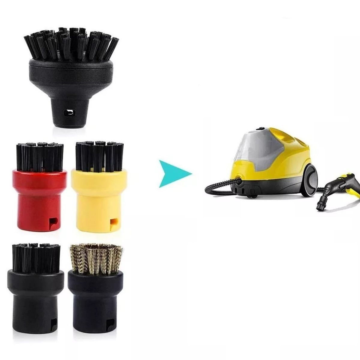 GENERICO - Kit Cepillos Vapor para  Karcher Sc1 A Sc7…