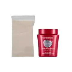 GENERICO - Pack De Paño Y Liquido Limpiador Pulidor Para Joyas Plata