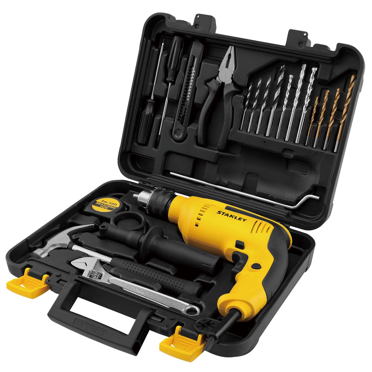 STANLEY - Taladro Percutor 700W + 18 Accesorios STANLEY