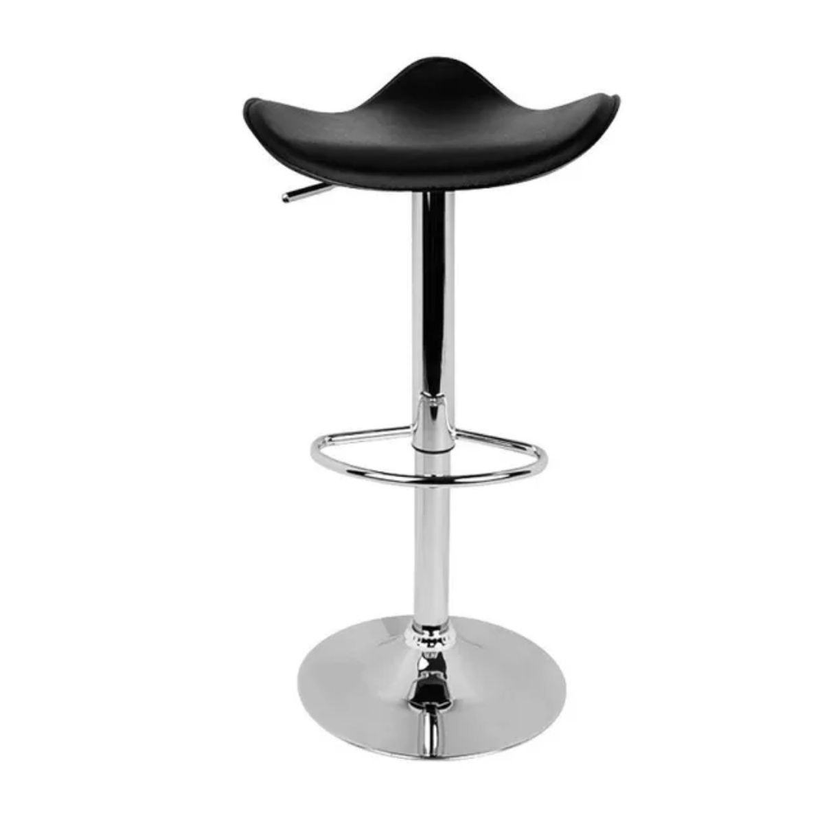 GENERICO - Silla Bar Negro Regulable Ecocuero