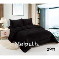 Cubrecama de Invierno Plush con Chiporro 2 Plaza Negro