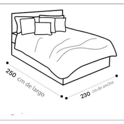 Imagen 2 del producto Cubrecama de Invierno Plush con Chiporro 2 Plaza Negro