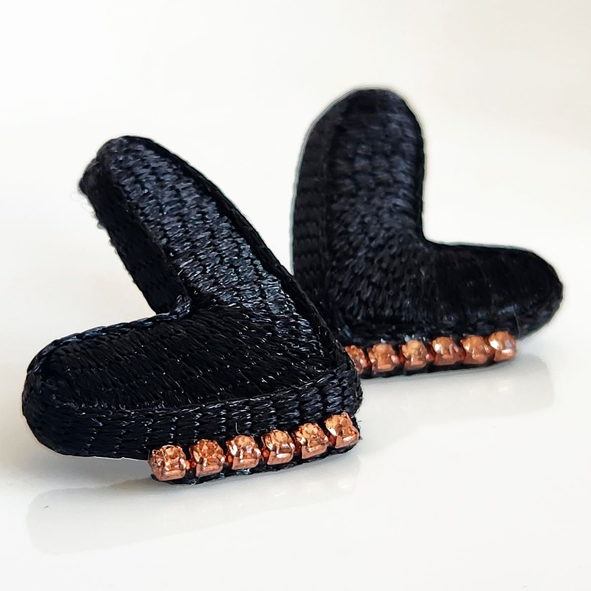 MALAIKA MARKET - AROS MUJER CORAZON CHICO MINI - VISCOSA CON ACERO QUIRÚRGICO