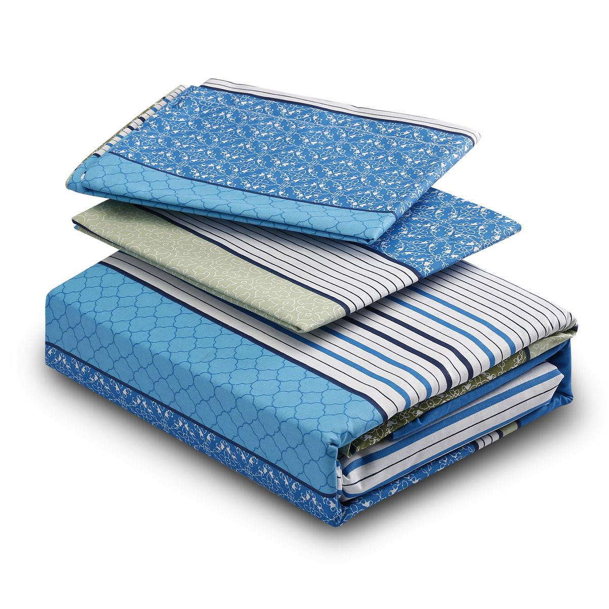 MALLORCA - Juego de Sábanas 144 Hilos King Londonia Turquesa Mallorca