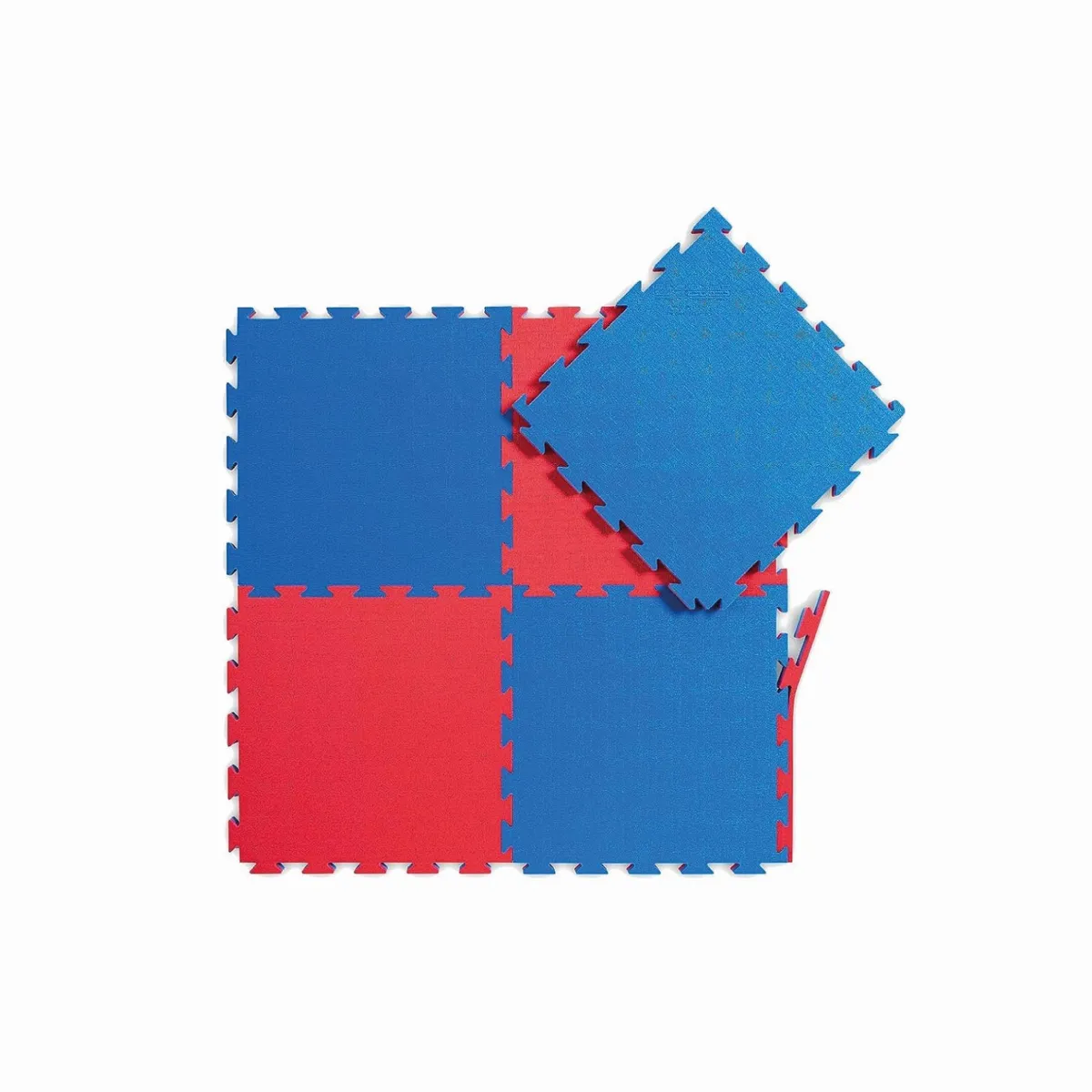 LUMAX - Tatami Profesional 1mx1m Goma Eva Azul y Rosado