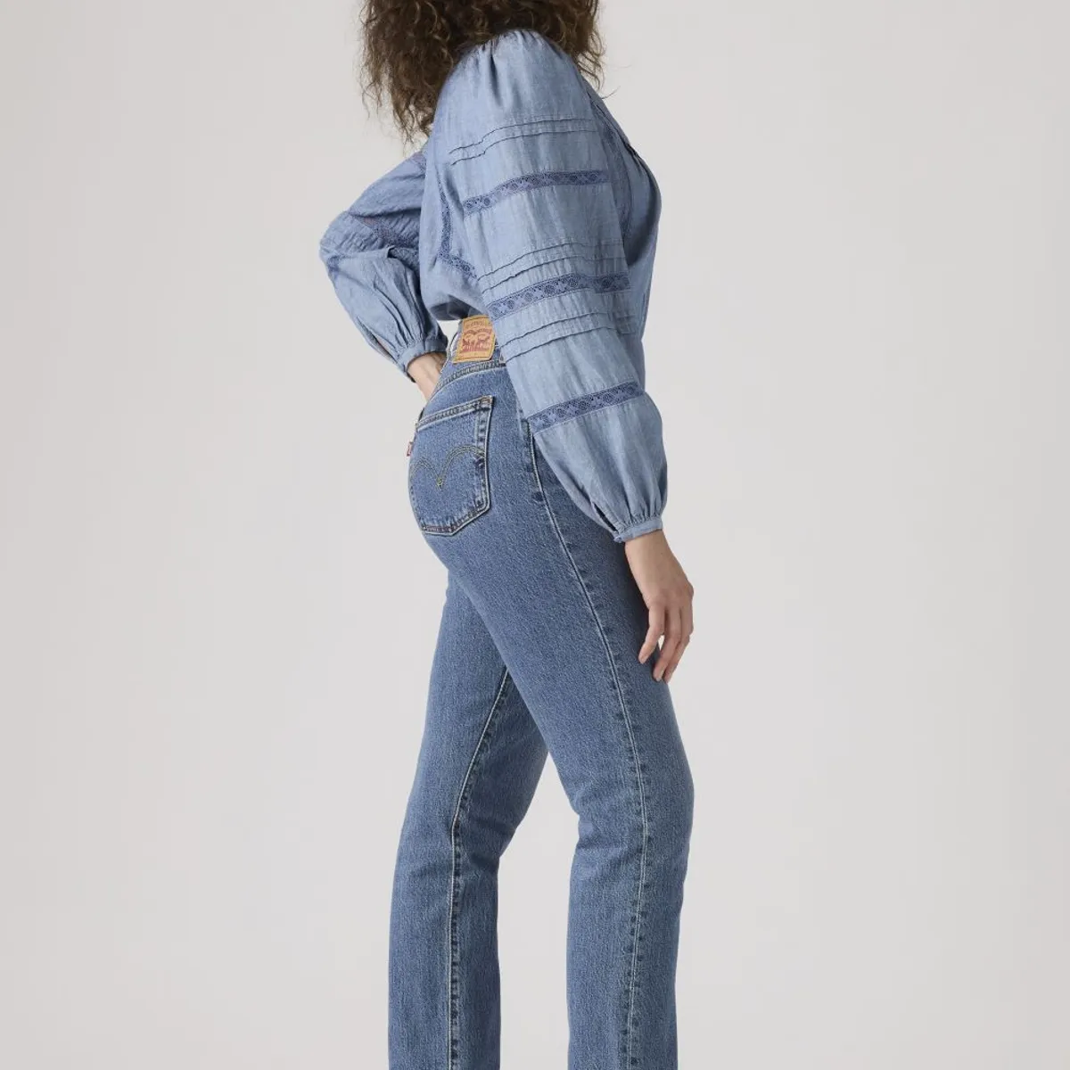 LEVIS - Jeans Mujer 501 Azul Original Fit Levis
