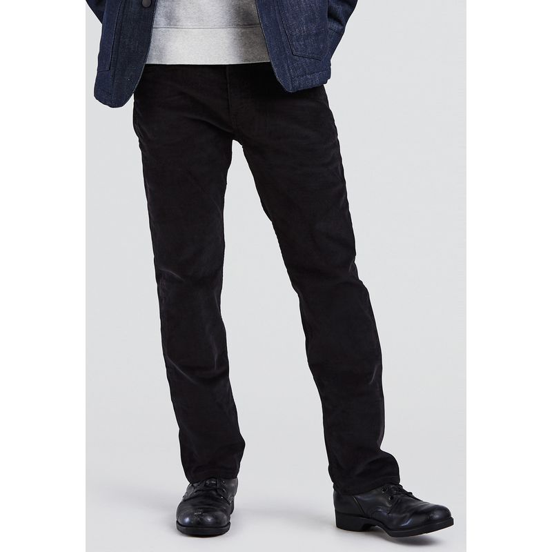 LEVIS - Jeans Hombre 505 Regular Cotelé Negro Levis