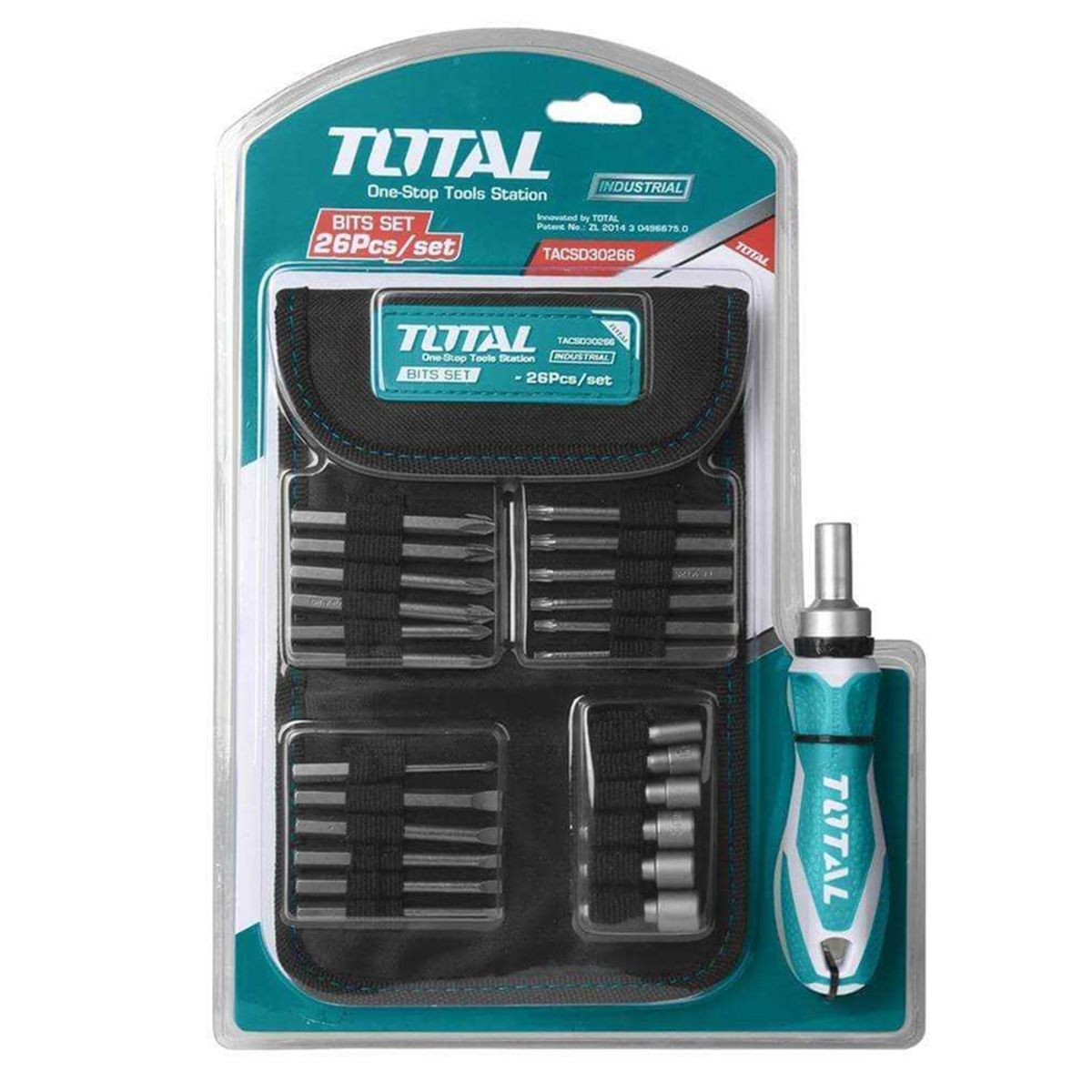 TOTAL TOOLS - Kit Set Destornillador Ratchet 26 Piezas Total Tacsd30266