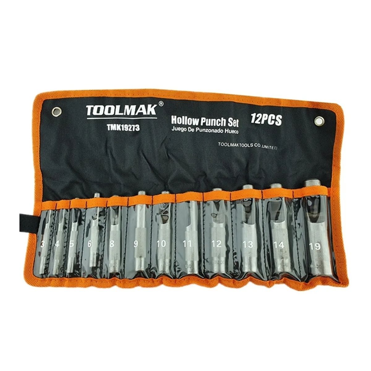 GENERICO - Sacabocados De Impacto 12 Piezas (3 19mm) Toolmak