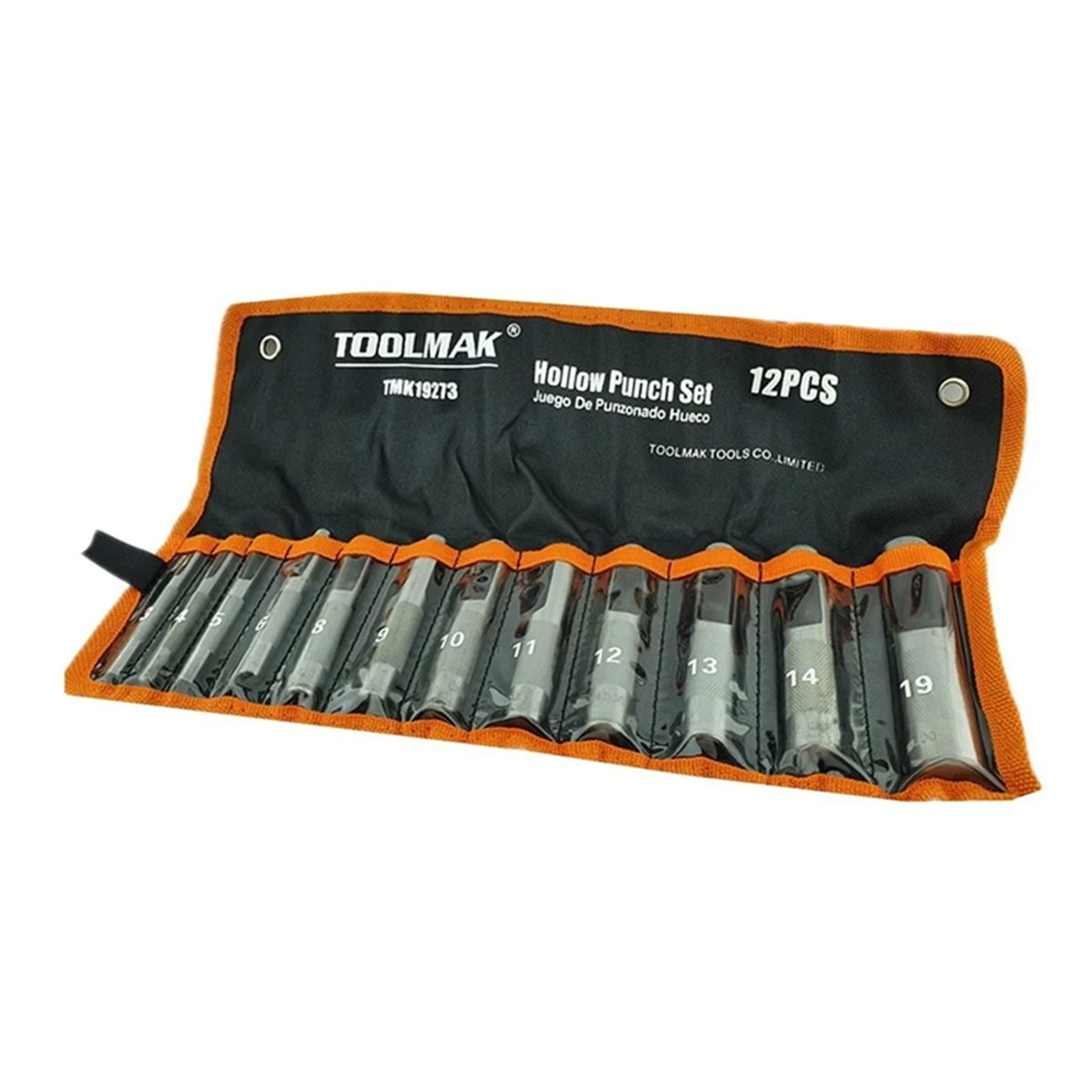 GENERICO - Sacabocados De Impacto 12 Piezas (3 19mm) Toolmak