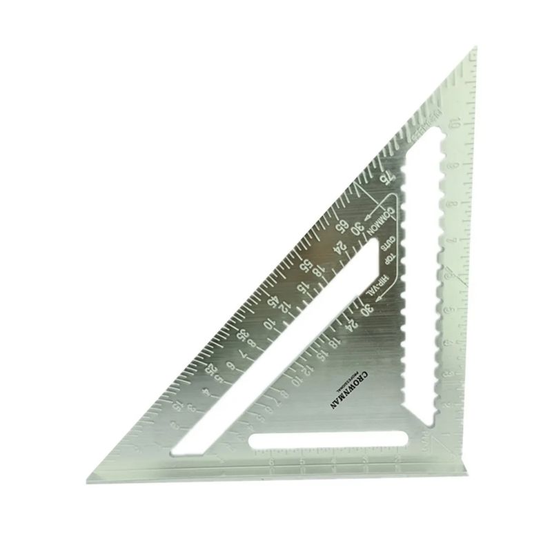 GENERICO - Escuadra Talon Rápida 12 Pulgadas Aluminio Crownman