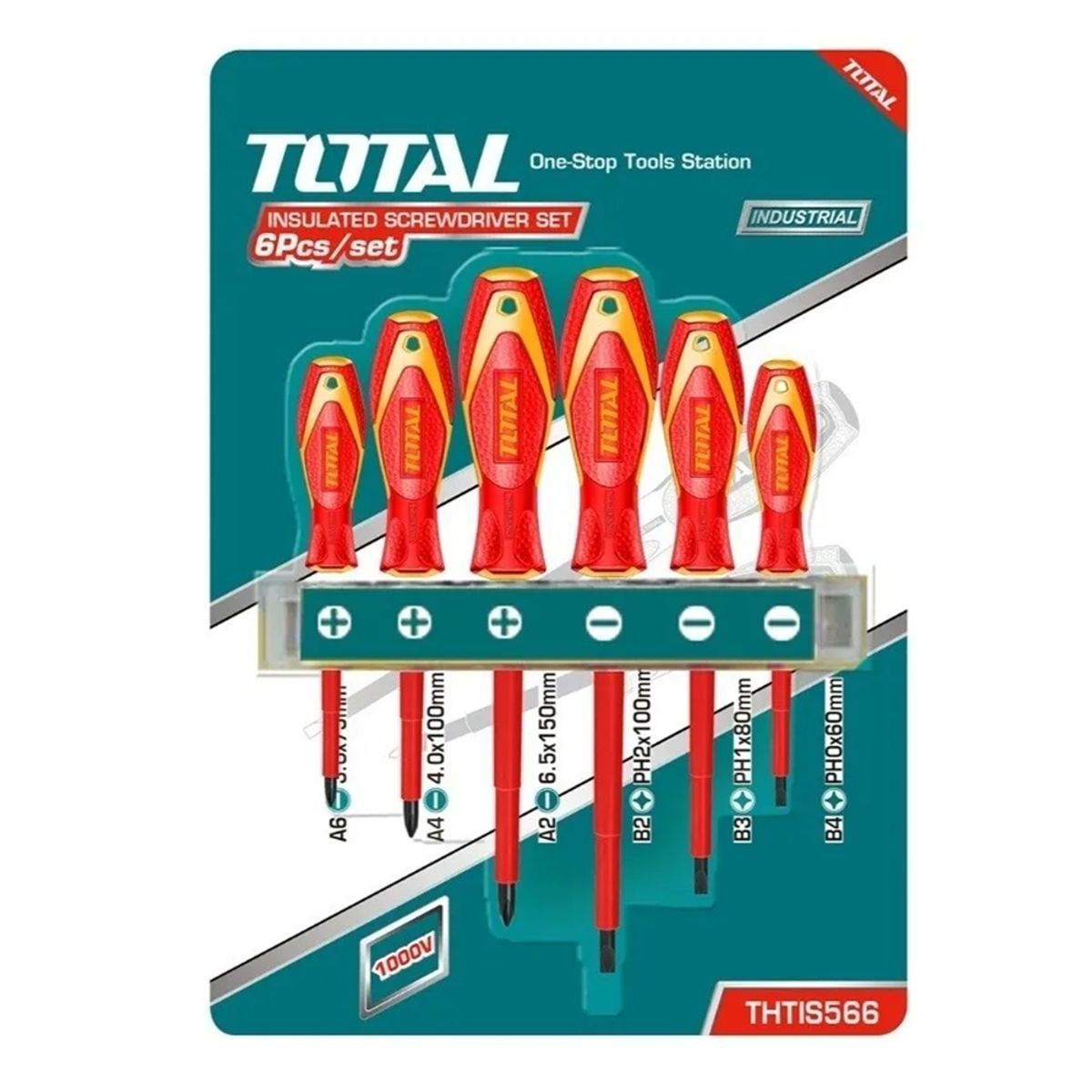 TOTAL TOOLS - Set Destornilladores Electricos 6 Piezas