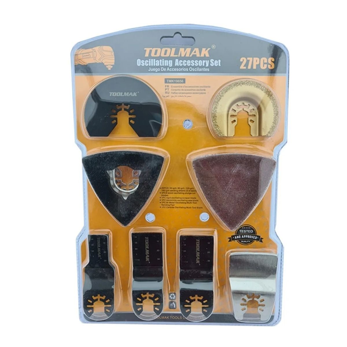 GENERICO - Juego De Accesorios Multiples Hoja Sierra Oscilante Multiuso