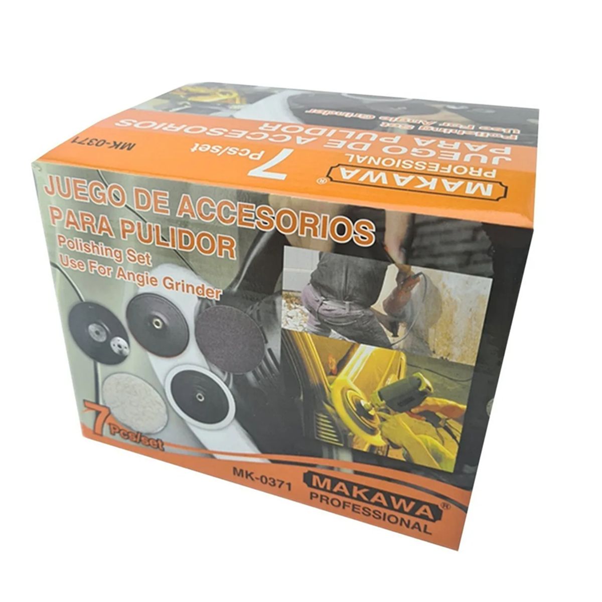 MAKAWA - Kit Set Juego De Accesorios Para Pulir 7 Piezas Makawa